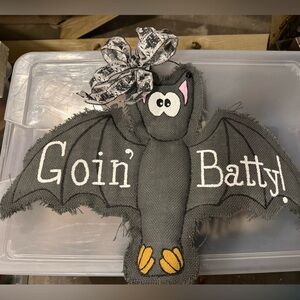 Handmade “Goin’ Batty” Door Hanging Decoration